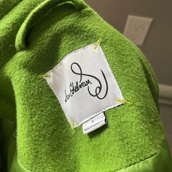 Sam Edelman Green Belted Coat - Picture 4 of 7